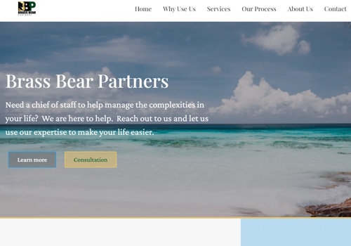 Web Design Package Example: Website design for Concierge Service