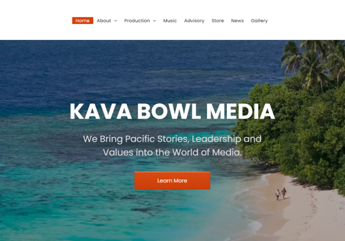 Web Design Package Example: Media Focussed Website For Kava Bowl Media