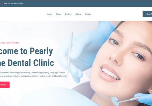 Logo Package Example: Created Website for a Dental Clinic
