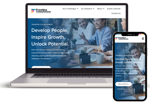 Web Design Package Example: Frontline Training Solutions Website