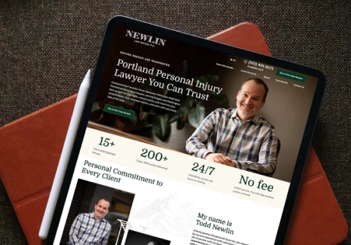 Search Engine Optimization Package Example: Newlin Law Offices - 575% Organic Traffic Growth