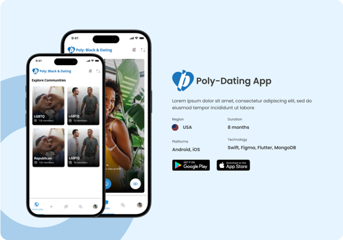 Mobile App Development Package Example: Poly-Dating App