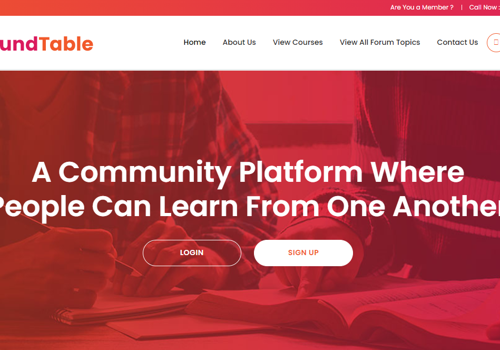 Web Development Package Example: RoundTable