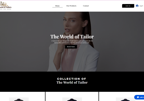 E-Commerce Development Package Example: World Of talor