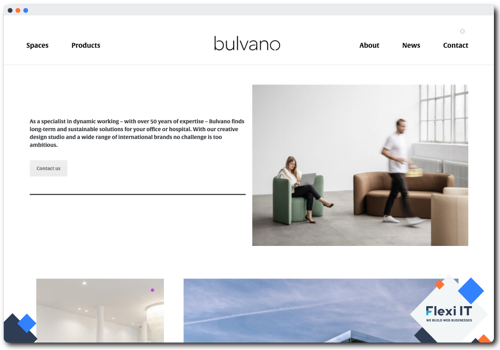 Web Development Package Example: Bulvano - Corporate Website