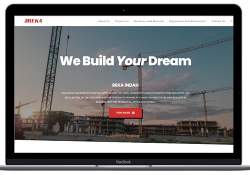 Web Design Package Example: Construction Company Web Design