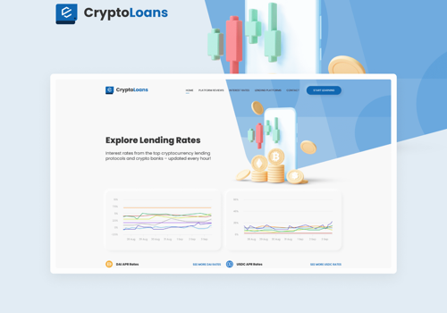 Web Design Package Example: Cryptoloans