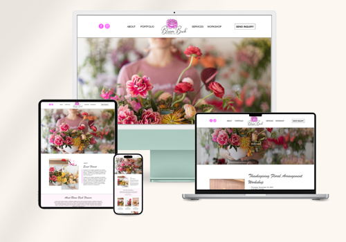 Web Design Package Example: BloomBack Flowers WordPress Design and Development