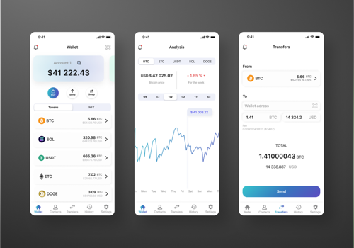 Blockchain Package Example: Crypto Wallet App (NDA)