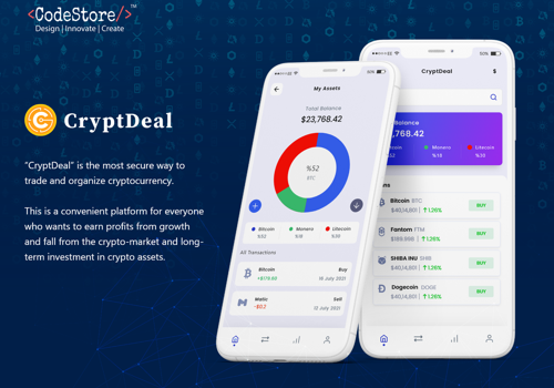 Mobile App Development Package Example: CryptDeal