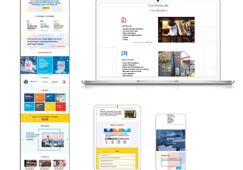 Web Design Package Example: DSA Signage Website Design & Build