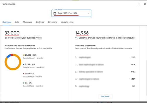 Search Engine Optimization Package Example: Local SEO Growth For Health Consultant Google Maps