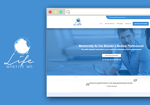 Web Development Package Example: Life Mentor Website Redesign - Website Development