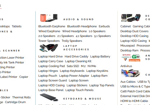 UX/UI Design Package Example: E Commerce For Computer Hardware
