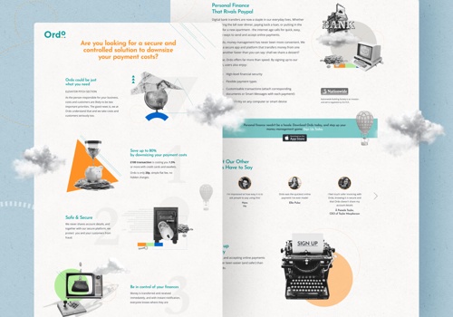 Web Design Package Example: Ordo | Bank transfers and invoicing made easy