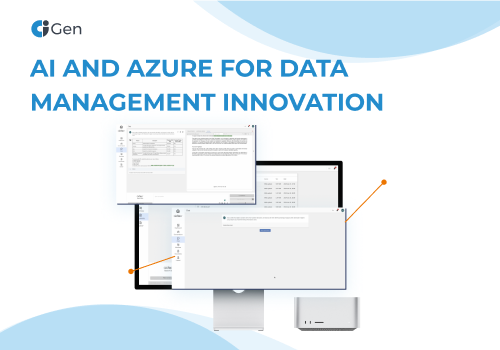 Custom Software Development Package Example: AI and Azure for data management innovation