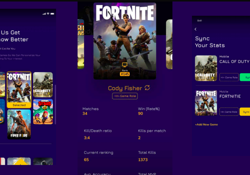UX/UI Design Package Example: Qlan - Esports Social Network Application