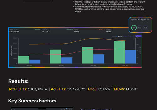 Advertising Package Example: Optimized Advertising Management for 100 ASINs