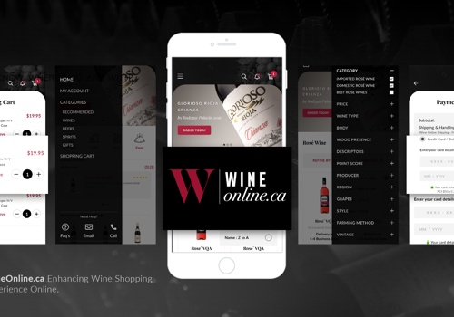 Mobile App Development Package Example: WineOnline.ca – Taste The Diff