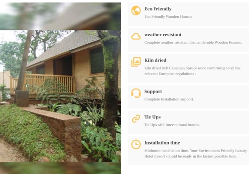 Search Engine Optimization Package Example: Wooden Villas India - Design, development and SEO