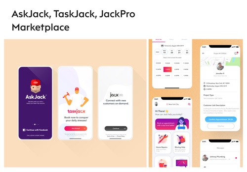 Custom Software Development Package Example: AskJack - Marketplace Mobile app