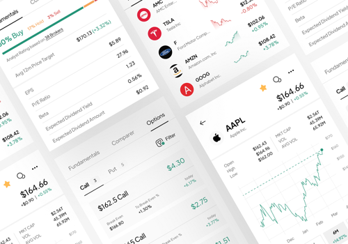 Branding Package Example: Zero Commission Stocks and Options Trading Product
