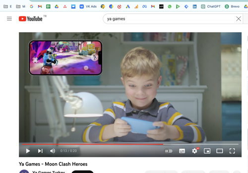 Advertising Package Example: Ads & Creatives for Gaming company