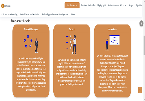 UX/UI Design Package Example: Ephylink