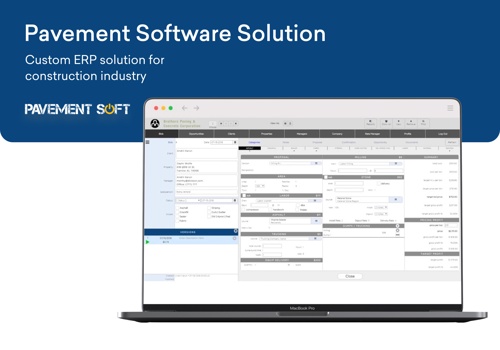 Web Development Package Example: Custom ERP solution for construction industry