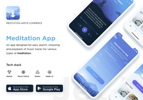 Mobile App Development Package Example: Meditation  App