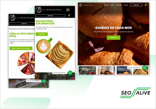 Search Engine Optimization Package Example: La Veggiesseria Website Design & Development