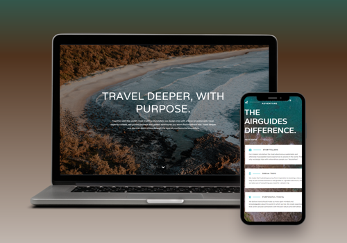 Web Design Package Example: Airguides - Travel booking platform