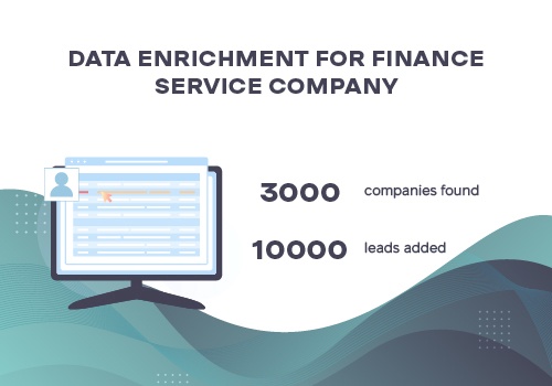 Sales Outsourcing Package Example: Data Enrichment for Finance Service Company