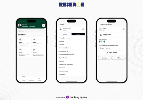 UX/UI Design Package Example: Reserve: Seamless Reservation Platform