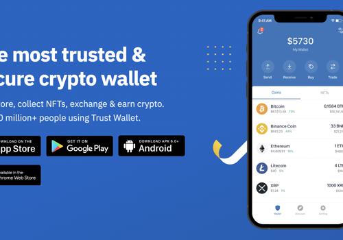 UX/UI Design Package Example: Trust Wallet - World's No.1 Crypto Wallet
