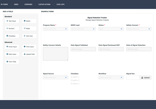 Custom Software Development Package Example: Stonehurst Forms