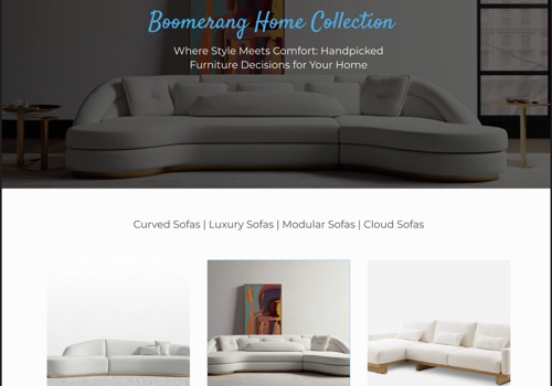 Web Design Package Example: E-Shop Furniture Site Development on the Shopify