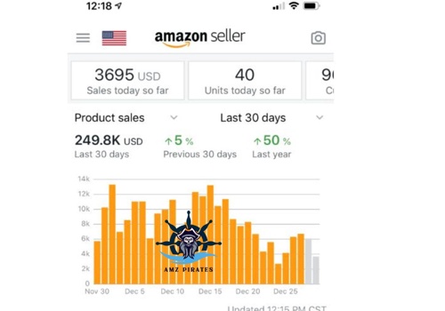 Ecommerce Marketing Package Example: Amazon.com: 249.8K Sales in 30 Days
