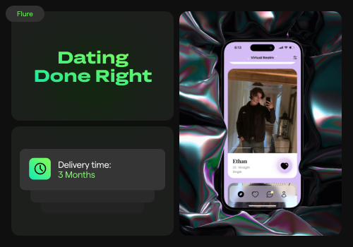 Mobile App Development Package Example: Flure — Dating