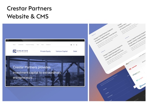 Custom Software Development Package Example: Crestar Partners CMS