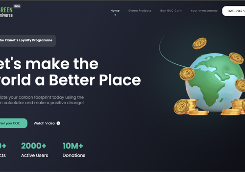 Blockchain Package Example: Green Universe Coin (GUC)