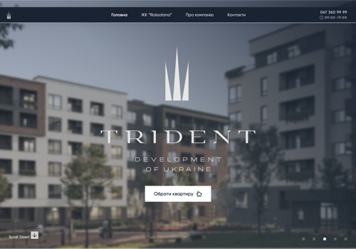UX/UI Design Package Example: Trident Development