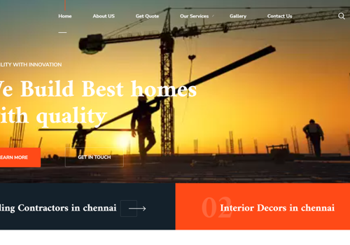 Web Design Package Example: Web Design for Construction Company