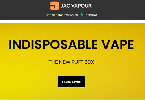 Web Development Package Example: Jacvapour - E Cigarettes and E Liquids Ecommerce