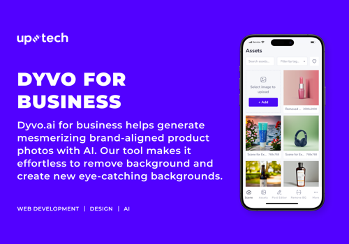 UX/UI Design Package Example: Dyvo for business - AI tool