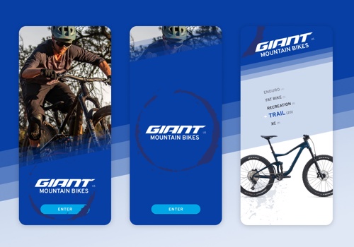 UX/UI Design Package Example: Giant Bikes