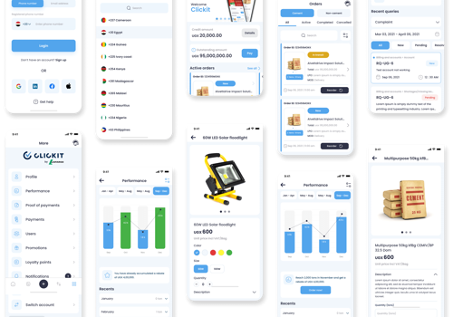 UX/UI Design Package Example: Holcim's Clickit App