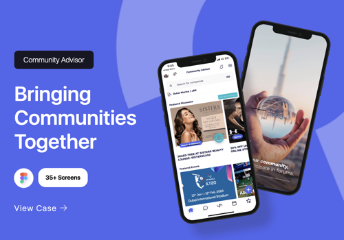 Mobile App Development Package Example: Community Advisor