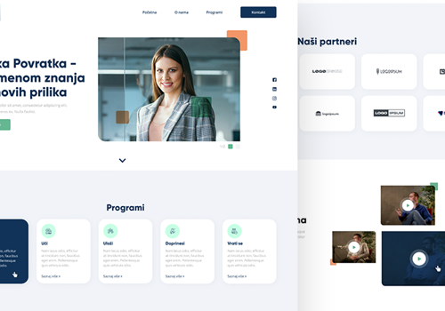 Web Design Package Example: Tačka Povratka Website Design and Development