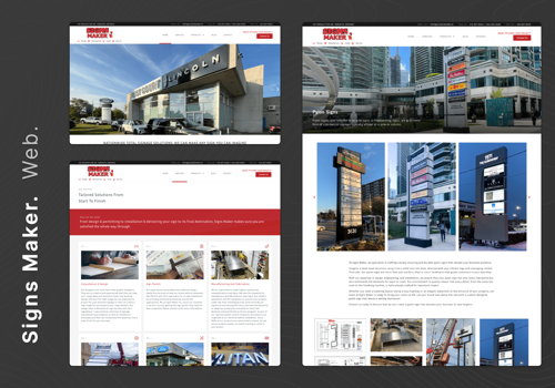 Web Design Package Example: Web Design for Toronto Signage Company